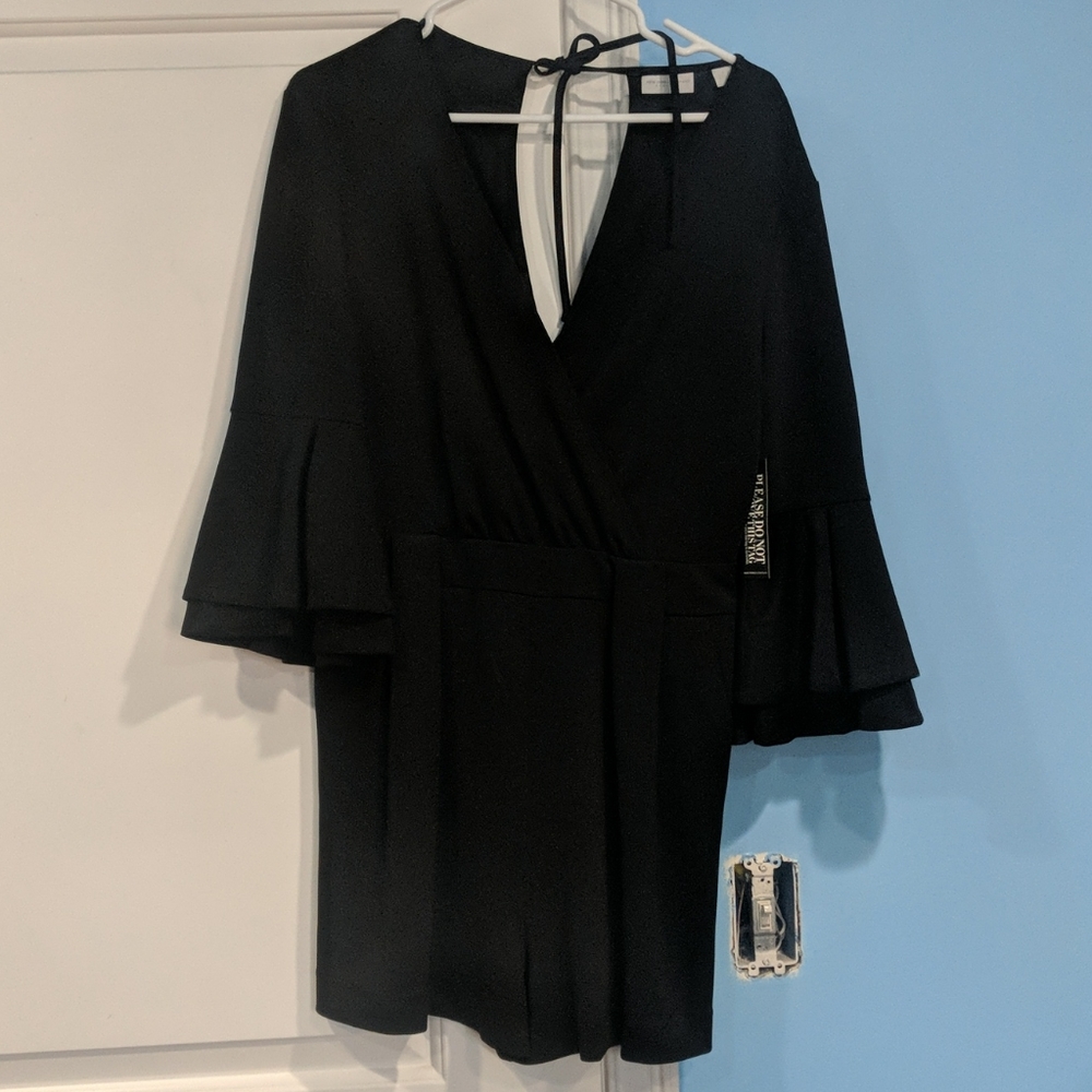 NY & Co. Black Short Romper